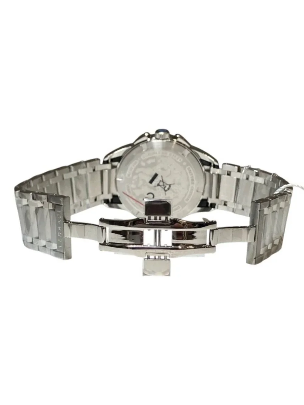 Versace Character Chrono Watch SS Quartz Black Dial